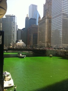 Зелёная Чикаго Ривер